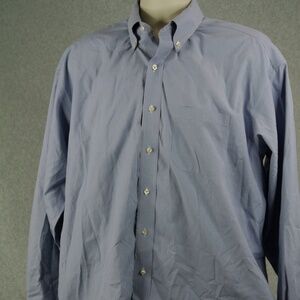 Jos. A. Bank Long Sleeve Button Down Shirt Size 17X35 in good condition. No rips